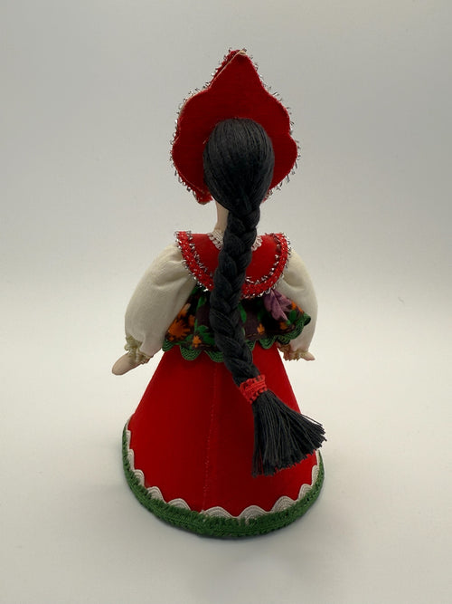 Curated Collectible: St. Petersburg Artisan Porcelain Russian Folk Doll with Maker's Stamp