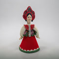 Curated Collectible: St. Petersburg Artisan Porcelain Russian Folk Doll with Maker's Stamp
